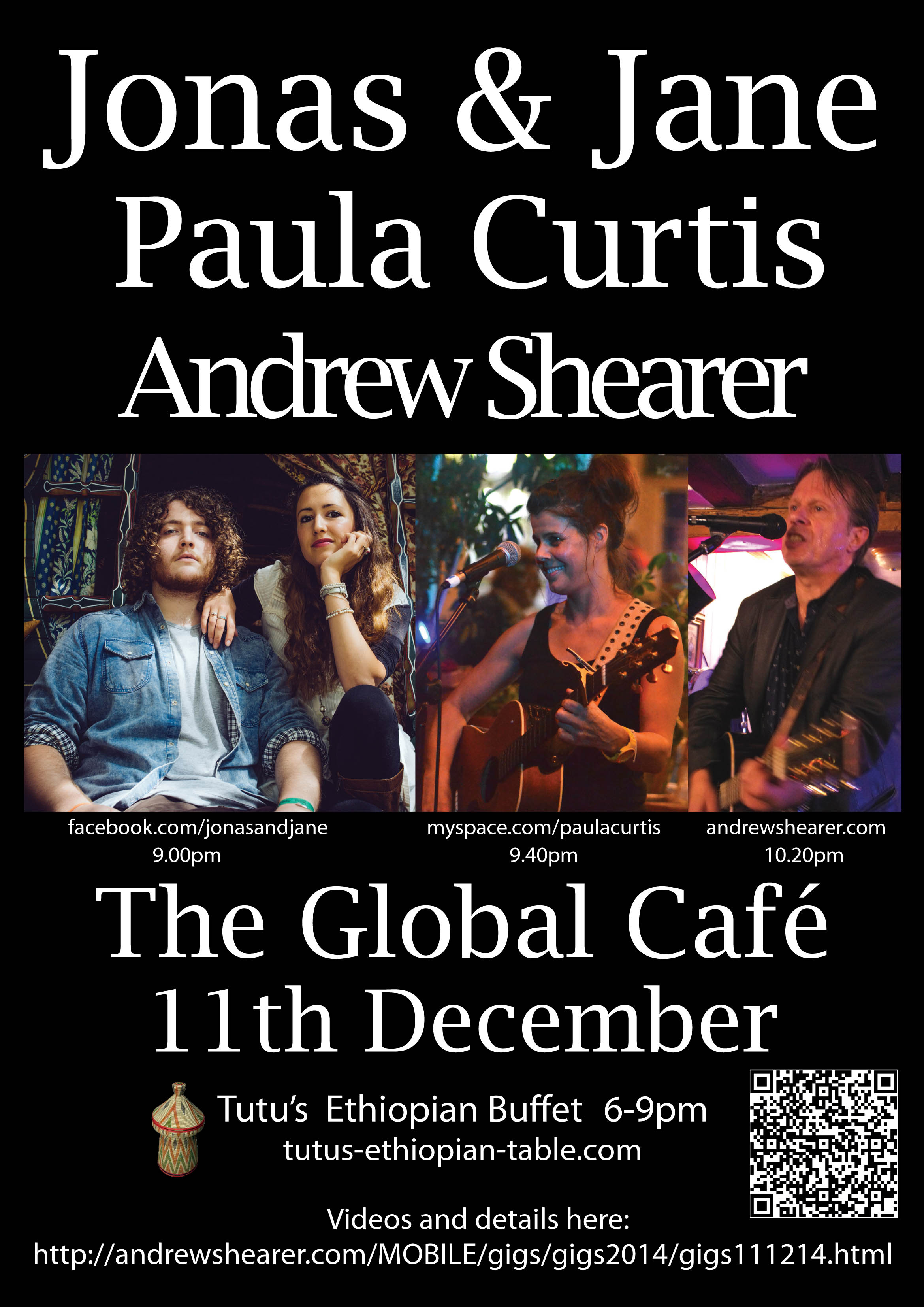 Global Cafe Gig Poster 11th December 2014